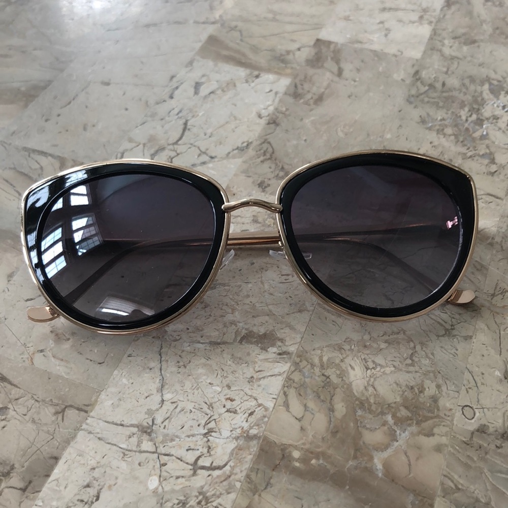 Black and gold sunglasses
